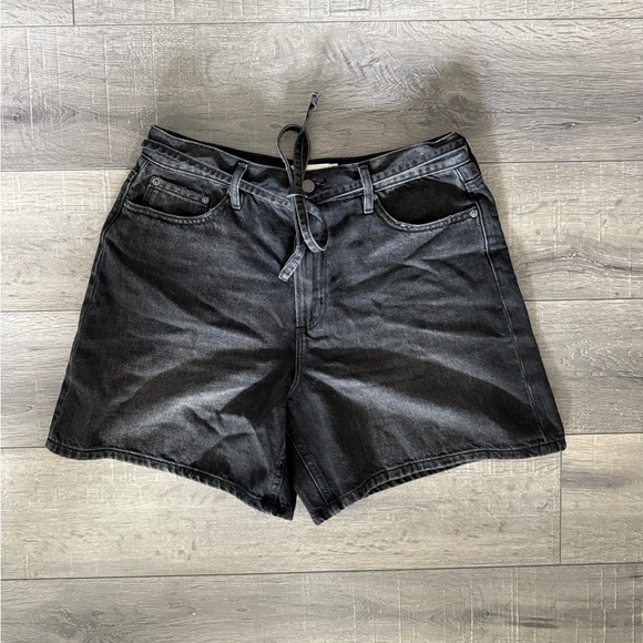 Charlie Drawstring High Rise Denim Shorts - Picture 5 of 7